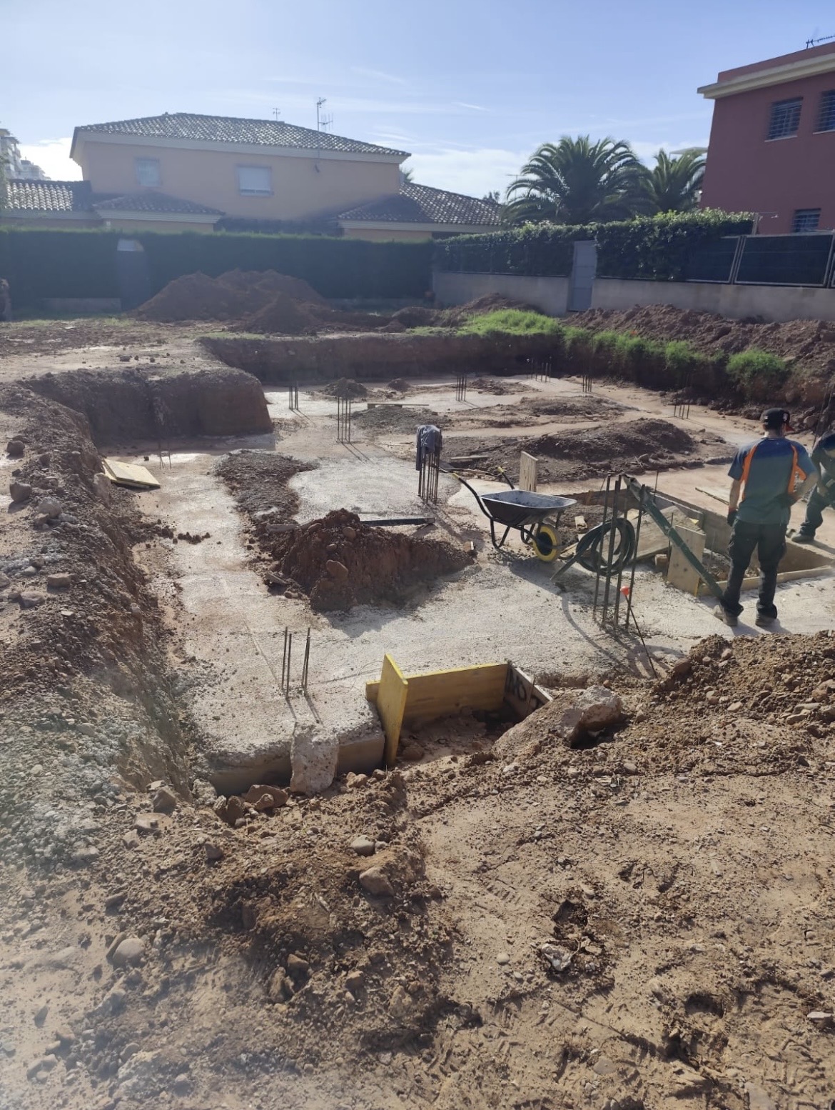 Obra nueva cimentación estructura Sagunto